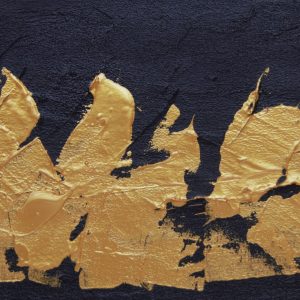 Guerreros-figuras abstractas en dorado