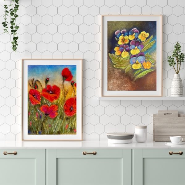 White Clean Minimalist 3D Wall Frame Mockup Instagram Post