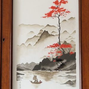 Puerta personalizada con pintura de Ángel Simon