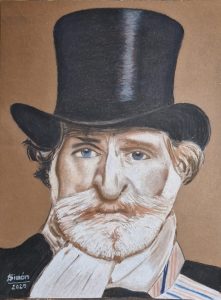 angel-simon retrato Verdi pastel