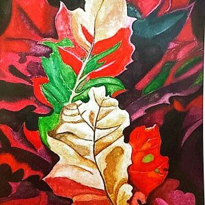 Hojas (2021)  Acuarela 32x24