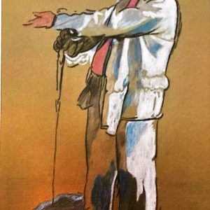 Profesor Danza  (2016)  Pastel sobre cartulina.  35x24