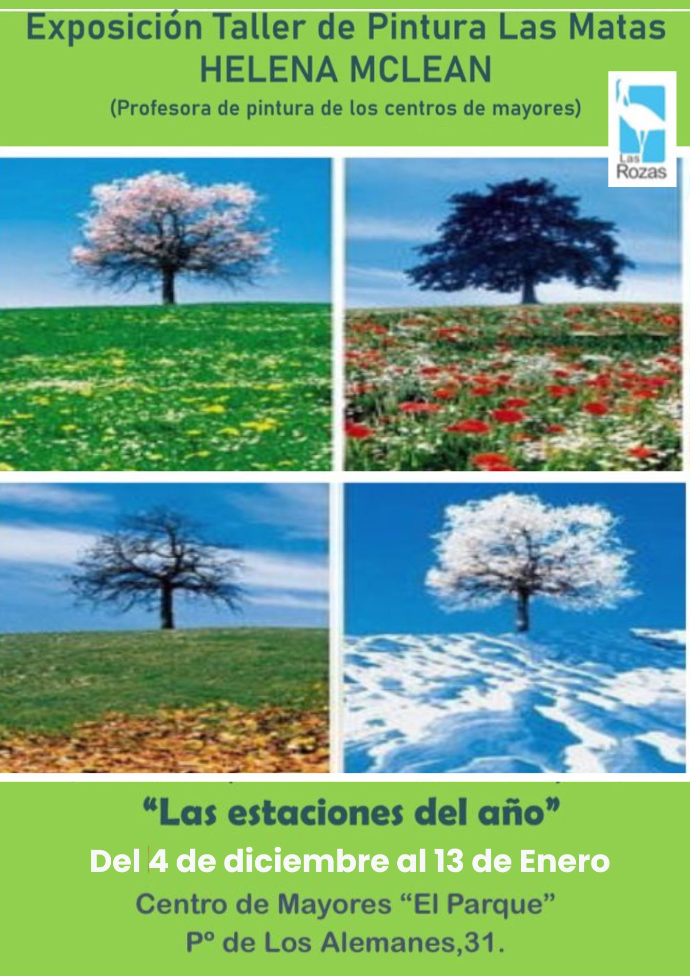 exposicion pintura alumnos del taller de Helena Maclean de pintura Las Matas